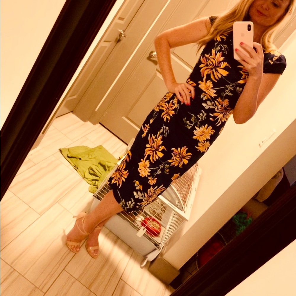 Floral dress.  Only worn once.